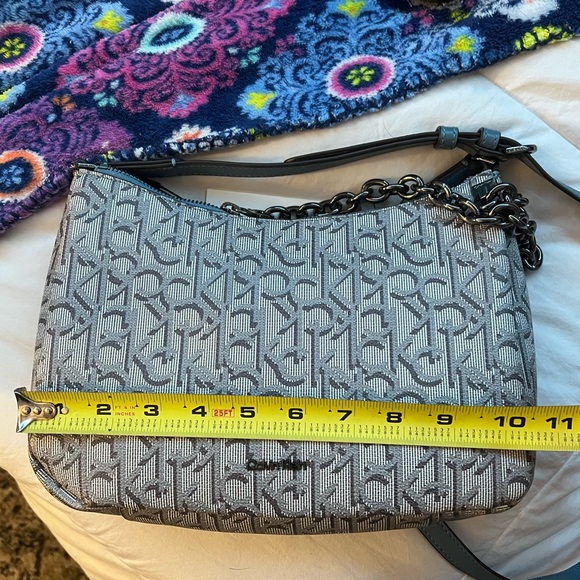 NWT Calvin Klein Blue/Grey Crossbody - Picture 6 of 7